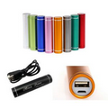 Cylindrical 2600mAh Aluminium Mobile Power Source